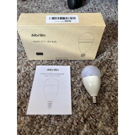 Albrillo E12 Bulb 4 Pcs Candel Round LED Bulbs, 3.5w 2700k Equivalent To 40w