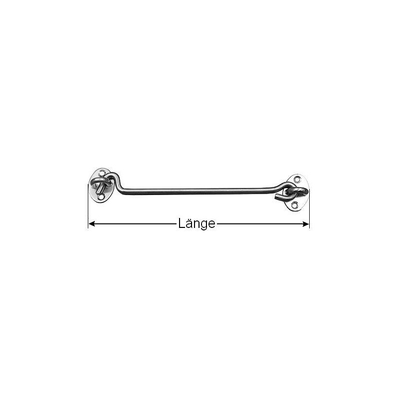 Stainless Steel Storm Hook / Door Hook, Choice of 8