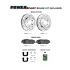Power Sport Front Brakes and Rotors Kit |Front Brake Pads|