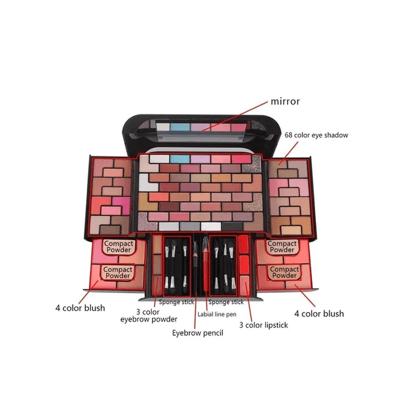 Cosméticos Maquillaje Malubero 68 Combinaciones Malu2197