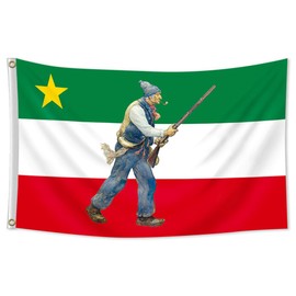 DecrPlus Quebec Flag Double Sided 90x150cm 150D Polycrystalline HD Printing Québec French Flag banner with Brass Grommets for Home Yard Decoration Gift