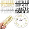 1 Set Black Clock Numerals Kit Clock Parts Digital Clock