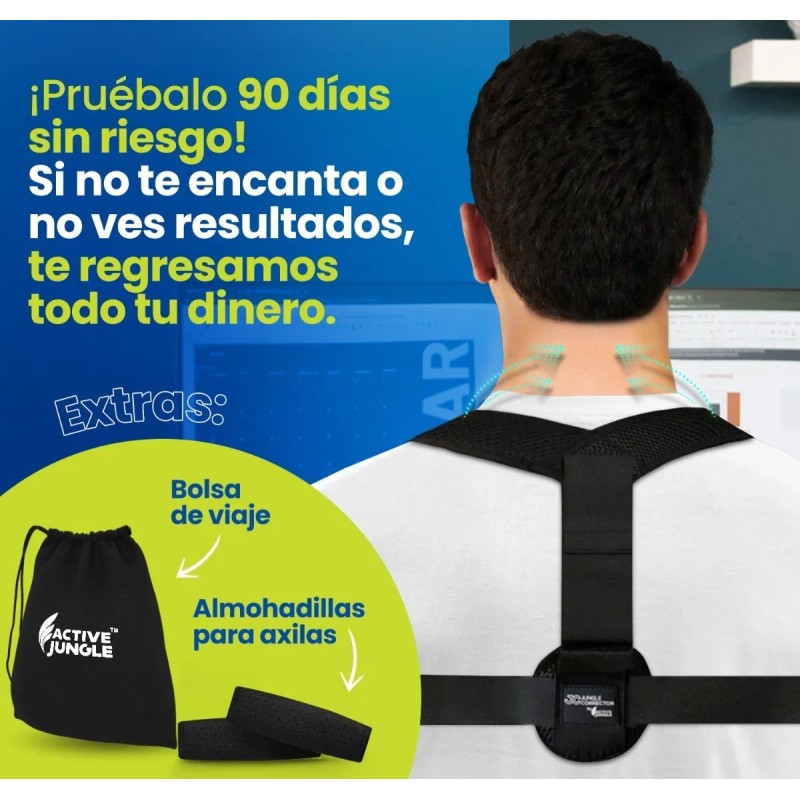 Corrector Postura Espalda Para Hombre Y Mujer Faja Ajustable {