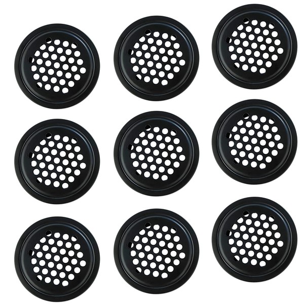 Qrity 10 PCS Stainless Steel Air Vent 35mm, Circular Mesh,