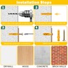 Zynthor Screws and Wall Plugs Set, Plasterboard Fixings, 160Pcs