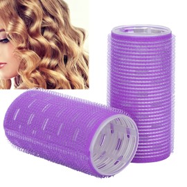 Hair Rollers, Pack of 2 Self Grip Curlers Pony Hair Rollers Sleep Curlers Women Hair Hairdresser DIY Makeup Tools