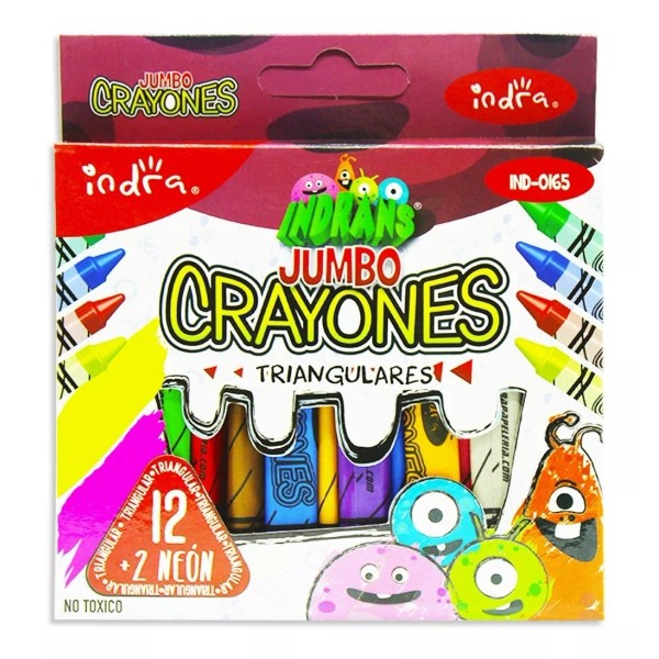 Indra Creative Crayones Jumbo Triangulares Indra Creative