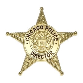 CHICAGO POLICE DEPARTMENT STAR LAPEL PIN: Director