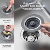 XLMSPORTS Upgraded 3 in 1 Universal Kitchen Sink Stopper Strainer-Reddle
