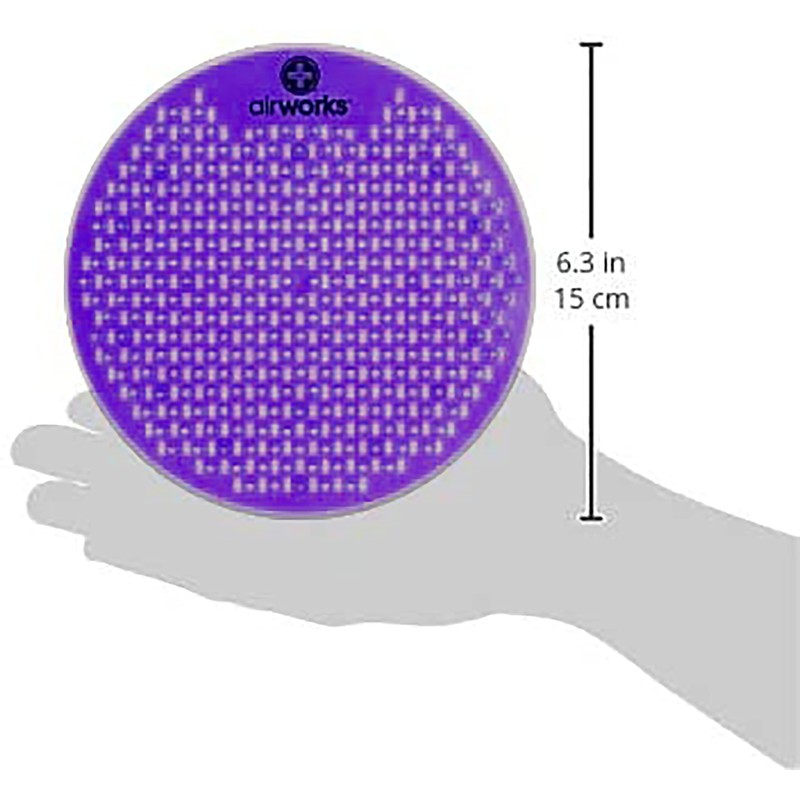 AirWorks WSFUS236-BX Awsfus236-Bx Splash Free Urinal Screen, Lavender Meadow, Light