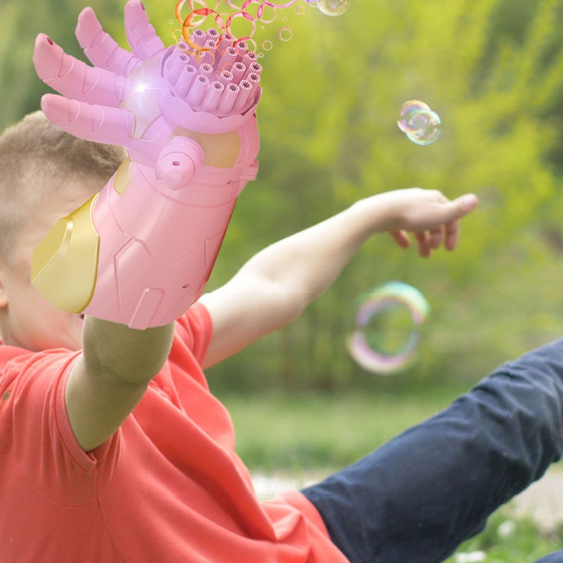Electric Bubble Gun Toys Movie Inspired Hand Soap Bubbles Machine