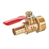 sourcing map Brass Air Ball Valve Shut-Off Switch 1/2 Inch