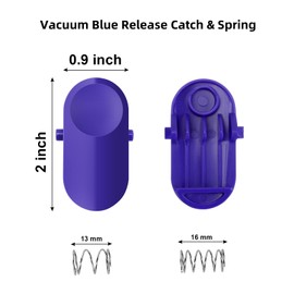 Superbobi Blue Cyclone Release Catch & Spring Replacement Parts Compatible with Dyson DC30 DC31 DC34 DC35 DC44 DC45 DC56 DC57 - Vacuum Cleaner Clip Replacement Kit