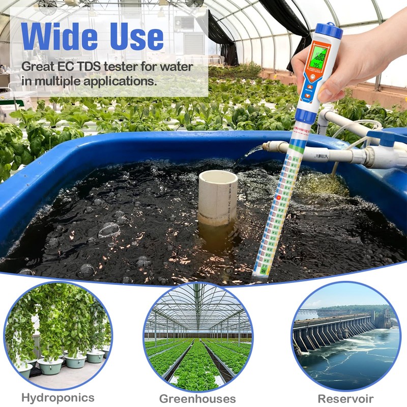 CIZTADA Truncheon Nutrient Meter for Hydroponic Digital Conductivity Tester for