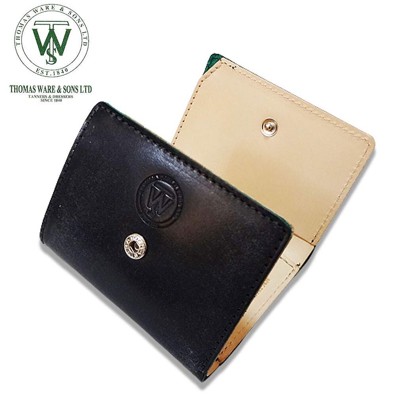 Thomas Ware Bridle Leather Trifold Wallet, Made in Japan, Brown