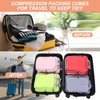 PATIKIL Compression Packing Cube for Travel, 3 Set Waterproof Nylon