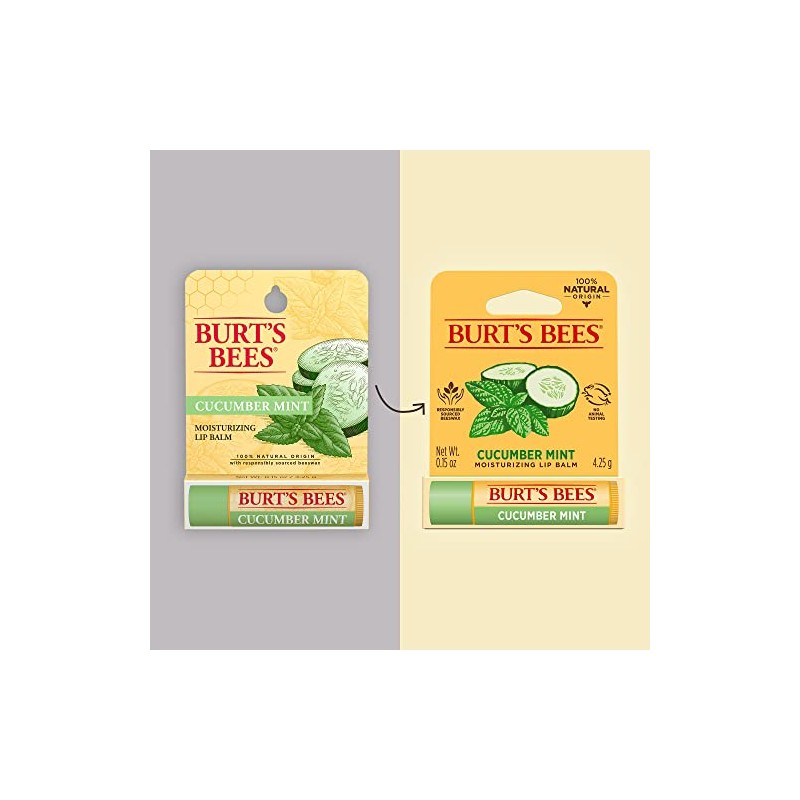 Bálsamo Labial Burt's Bees Pepino y Menta 4.25 G