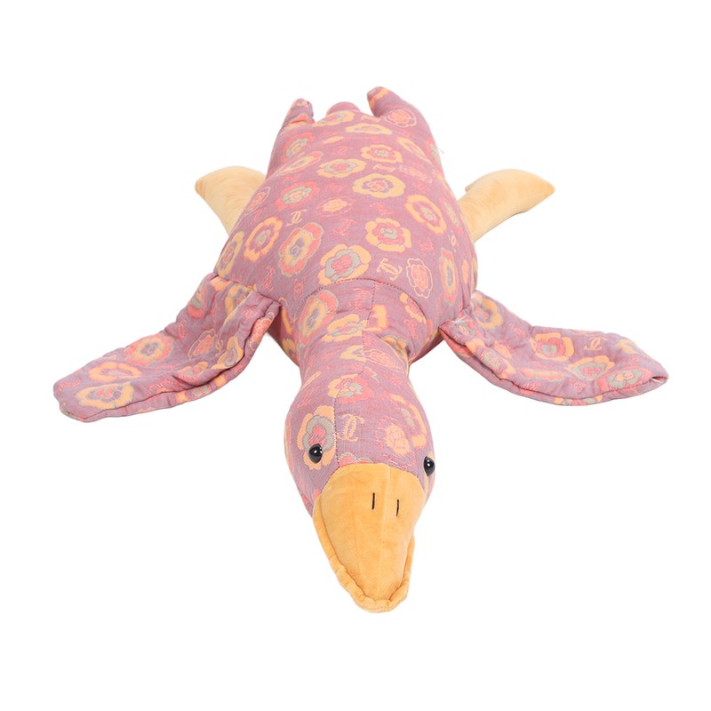 Goose Stuffed Animal Rose Pattern Soft Comfortable Cute Goose Plush