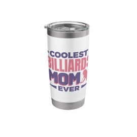 Billiard Mom Cue Balls Player Mama Stainless Steel Insulated Tumbler