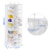 coastal rose Hanging Shoe Closet Organizer, 30 Sections Hanging Closet