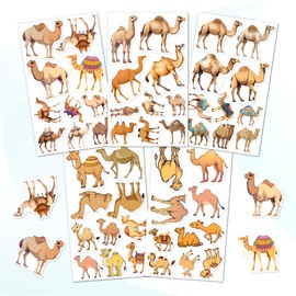 Pack 50 Pcs Desert Animal Camel Stickers for Water Bottles Waterproof Laptop Luggage Computer Cups Scrapbooking Teen Adult Cute Funny Aesthetic Sticker Packs Small Vinyl Decals