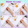 Tessco for you 5 Pairs Training Chopstick Helpers Reusable Chopsticks