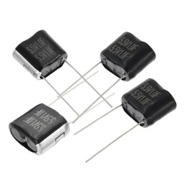 PATIKIL 4Pcs 5.5V 1F Super Capacitor, 0.55 x 0.33 x 0.67 Inch Aluminum Super Capacitors Winding Type Energy Storage for on Board Backup Energy Storage, Black