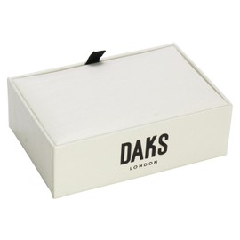 DAKS Ducks Silver Shell White Butterfly Cuff Tie Clip Set se-da036