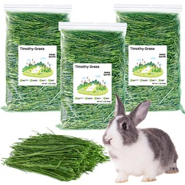 Fhiny Timothy Hay for Rabbit, 3.3LB Hand-Selected Premium Natural Timothy Hay Chinchilla Hay Hamster Food for Bunny Guinea Pig Chinchilla Hamster & Other Small Animals