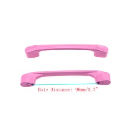 Semetall 10Pcs Pink Kitchen Cabinet Handles,Cartoon Drawer Pulls Aluminum Alloy with Mounting Screws,Pulls for Cupboard Room Door Cabinets and Organizer Box(Square)