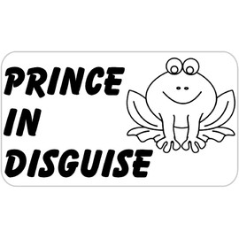 Prince in Disguise - 250 Stickers Pack 2.25 x 1.25 inches - Frog Fairy Tale