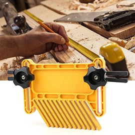 Table Saw Featherboard,2Pcs Woodworking Feather Board Set Featherboard Replacement Router Tables Saws Yellow Carpentry Aid Hand Tool Kit with Screws Plastic Sliders Etc