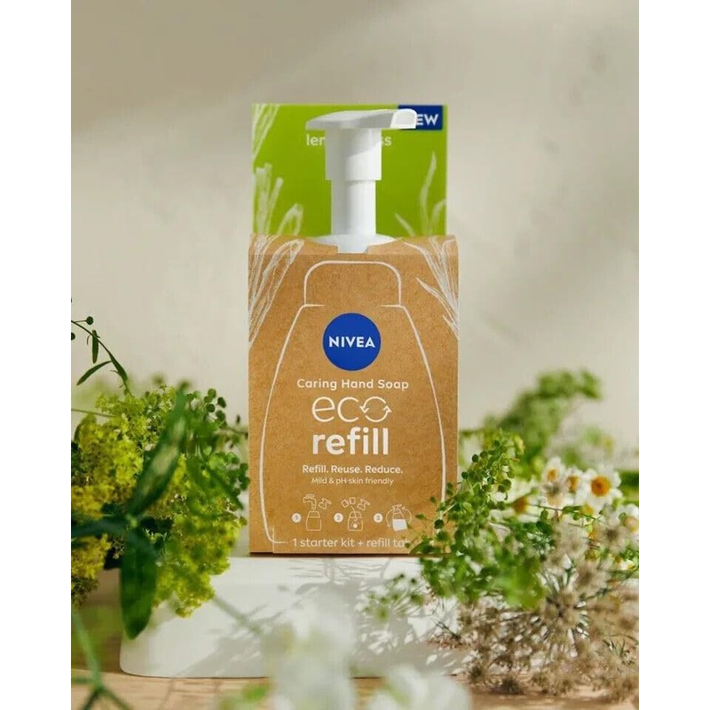 NIVEA Hand Soap Eco Refill Starter Kit, 1 Starter Kit