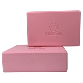 TEEYAR Yoga Blocks Set of 2 3 Size 23 x 15 x 7.4/7.6cm High Density Large 9.1 x 5.9 x 3.9 inches (23 x 15 x 10 cm) (Medium Density) Total 30 Colors Beginner/Advanced Yoga Block Set (2.8 Inch Thick)