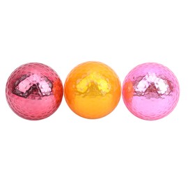 Pelota de plateada, Pelota de sintética de color de alta visibilidad, Pelota de de 3 piezas 1.68 pulgadas, Pelotas de práctica de metal plateado Regalos de ayudas para