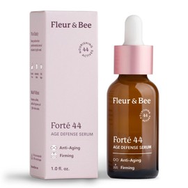 Age Defense Serum | Clean, 100% Vegan | Anti Aging Serum for Face to Reduce Fine Lines and Wrinkles | Forté 44 by Fleur & Bee - 1 oz