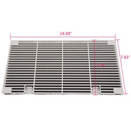 G-PLUS Polar White Ducted Duo-Therm Air Grille Compatible with Dometic 3104928.019 RV AC Grill with Filter Pad