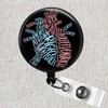 Anatomy of Heart Badge Reel, Anatomical Heart Badge Reel, Cardiology