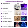 COSOOS Black Light UV Flashlight, 12 LED Handheld Black Light,