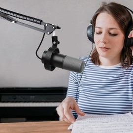 Mic Arm Compatible with Fifine K688 Microphone, Boom Arm for Fifne K688 Mic with Cable Management, Adjustable Microphone Arm Stand by YOUSHARES