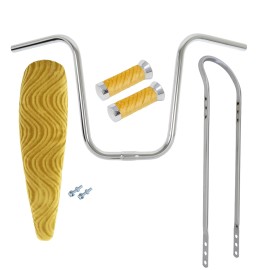 OG Lowrider 20" LOWRIDER VELOUR GOLD BANANA SEAT W/ GRIPS, SISSYBAR & HANDLEBAR