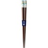 Kawai 121918 Children's Chopsticks Hand-painted Owl, Blue, 7.1 inches (18