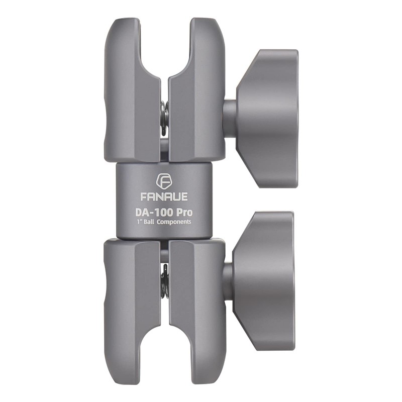 FANAUE Composite Double Socket Swivel Arm,DA-100PRO 3.7" Length, Aluminum Construction,
