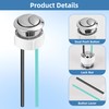 PIHIL 38mm Toilet Push Button Replacement, Dual Flushing Toilet Push
