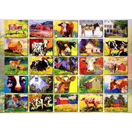 Cow Collage 1000 Piece Puzzle