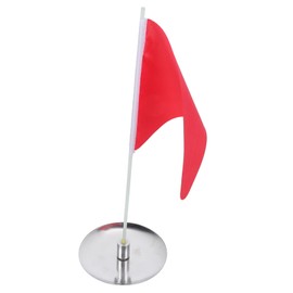 KICHOUSE 2-Piece Golf Flag and Cup Set Stainless Steel Golf Hole Cup Flagstick for and Training Accessories in Backyard or