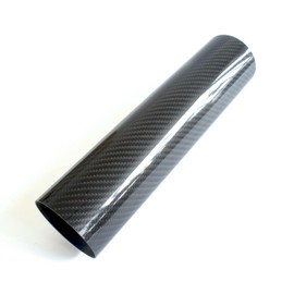 Real Carbon Fiber Hose Straight Carbon Fiber Pipe OD 3",Length 11.8",1.3mm Wall Thickness