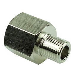 HongBoW Hardware 2 Pcs Metric To NPT Adapter Pipe 1/4" NPT Female to M10 M10X1 Male Metric Adapter Brass Fitting Fuel Air