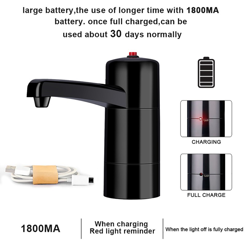 Wireless Rechargeable USB Electric Drinking Water Pump Dispenser Portable Drinkware