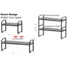 Jojocross Expandable Shelf for Cabinet Organizer Adjustable Stackable Spice Rack